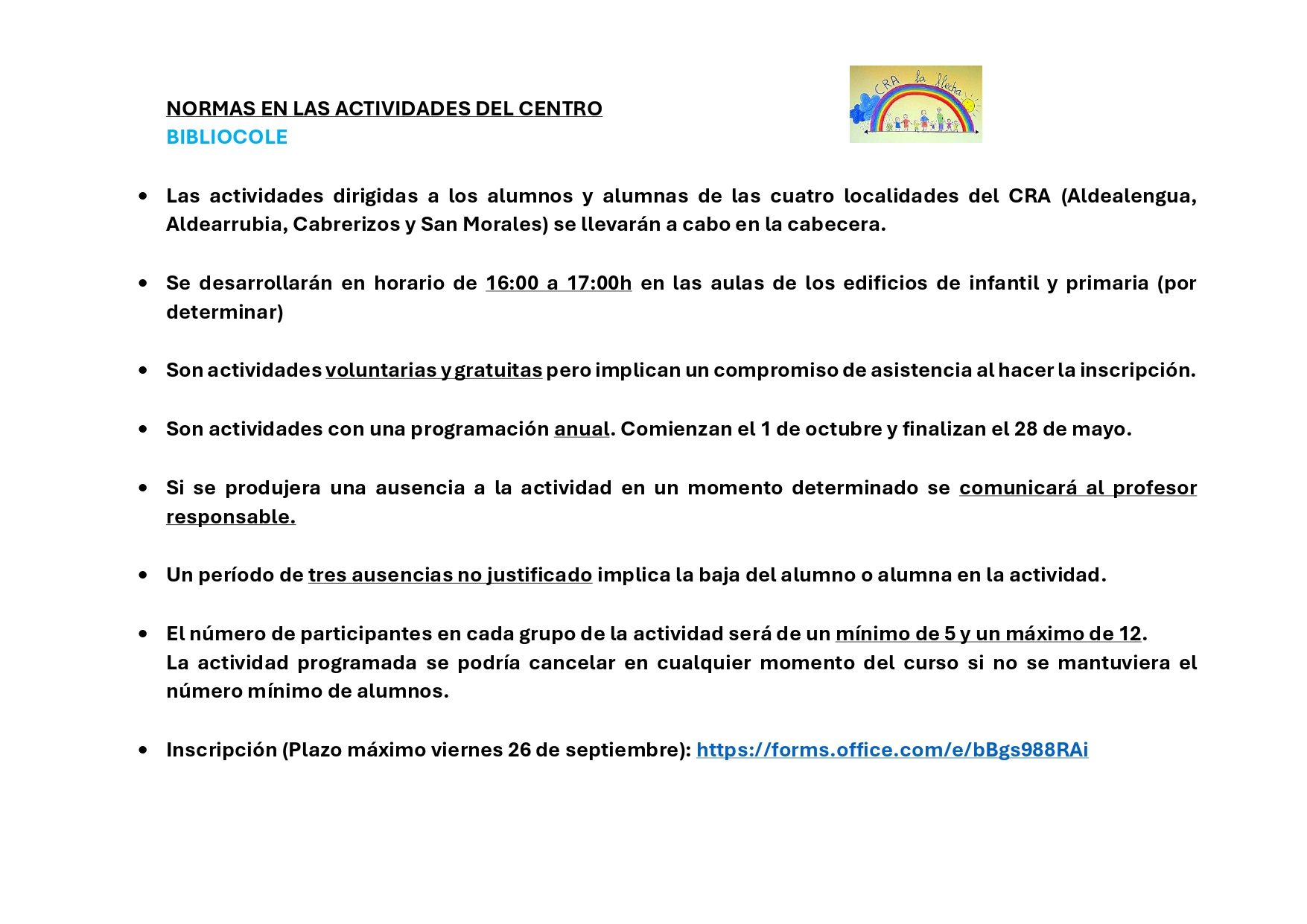 Actividades exraescolares